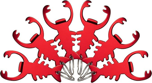 SWATOM Lobster 6PCS Bottle Opener Keychain Beer Openers Tool Key Chain Ring by SWATOM