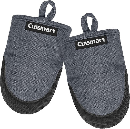 Cuisinart Mini Oven Mitts – 5.5” x 7” Heat-Resistant Kitchen Mitts by BestBrands
