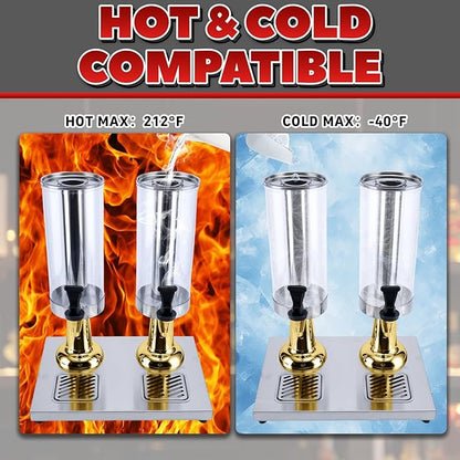 2-Gallon Drink Dispenser with Stainless Steel Drip Tray - Image 6