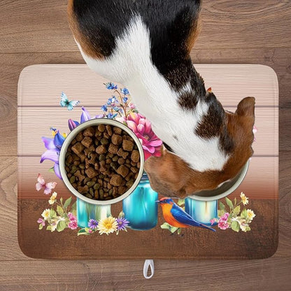 Spring Colorful Flowers Dish Drying Mat - Image 9