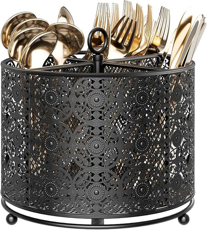 YIUKEA 360° Rotating Utensil Caddy Countertop by YIUKEA
