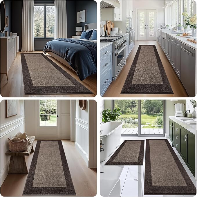Machine Washable Runner Rug 32" x 120", Non Slip Kitchen Mat - Image 5