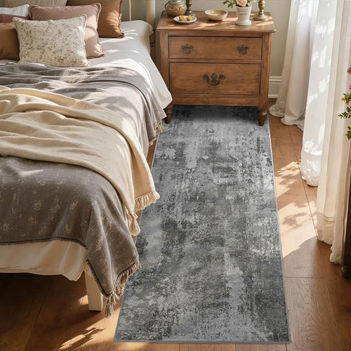 2x6 Ft Washable Runner Rug, Non-Slip Low Pile Hallway Kitchen Area Rug - Image 2