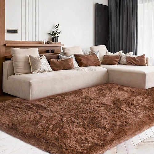 6x9 Rugs for Living Room, Rugs for Bedroom, Plush Fluffy Carpet, Non-Slip by Mtandyx