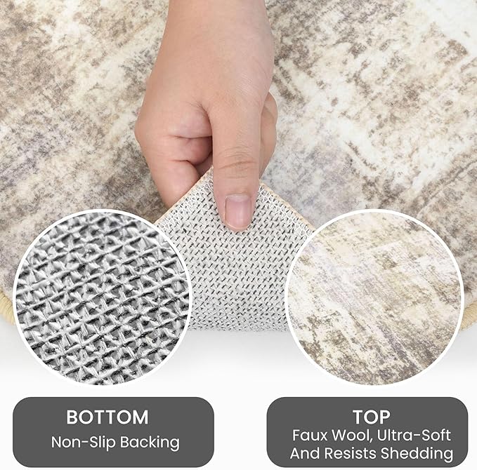 IOHOUZE Abstract Area Rugs 9x12 Ft Washable Large Rugs - Image 4