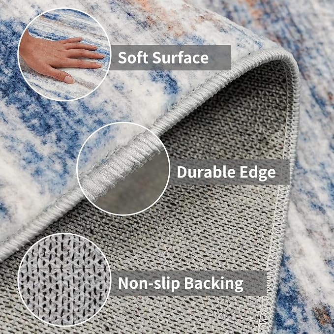3x13 Washable Runner Rug for Hallway: Extra Long Runners for Entryway Living - Image 4