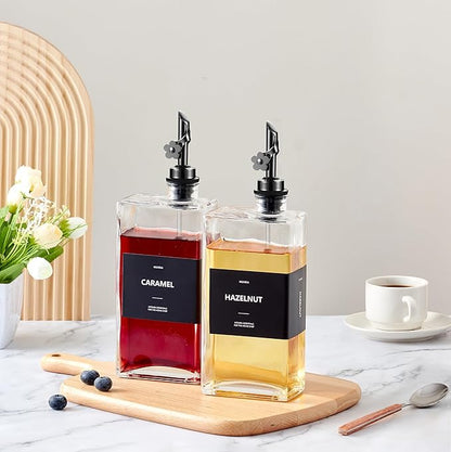 Olive Oil Dispenser Bottle for Kitchen, 16.9 oz/ 500 ml Vinegar Dispenser - Image 4