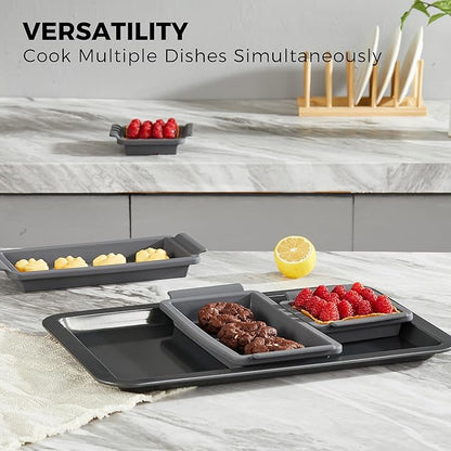 HONGBAKE Bakeware Sets, Baking Pans Set - Image 7