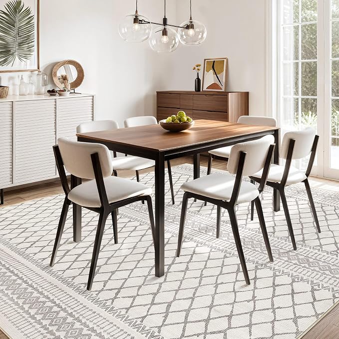 cotiled 6x9 Area Rugs Living Room Rug: Washable Boho Rugs - Image 5