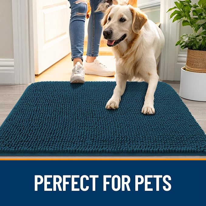 OLANLY Dog Door Mat for Muddy Paws 30x20, Absorbs Moisture and Dirt, Absorbent - Image 6