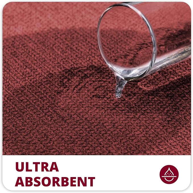 Bosap Bath Mat, Ultra Thin Bathroom Rugs, Rubber Bath Mats - Image 3
