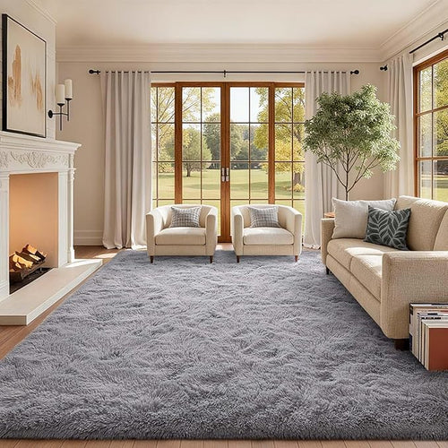 9x12 Ft Extra Large Shag Rugs for Living Room, Ultra Soft Fluffy Furry Area by Cuzwlovita