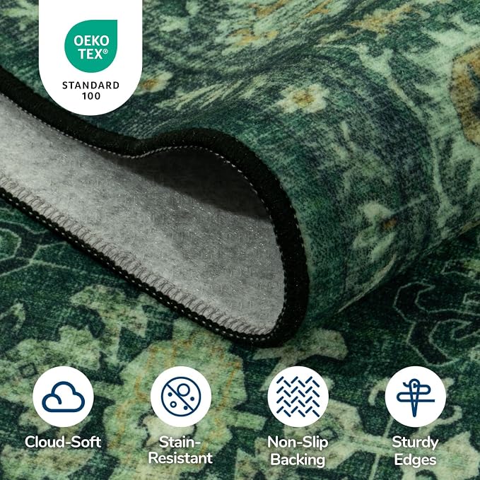 Lessymo 6x9 Washable Area Rug - Image 5