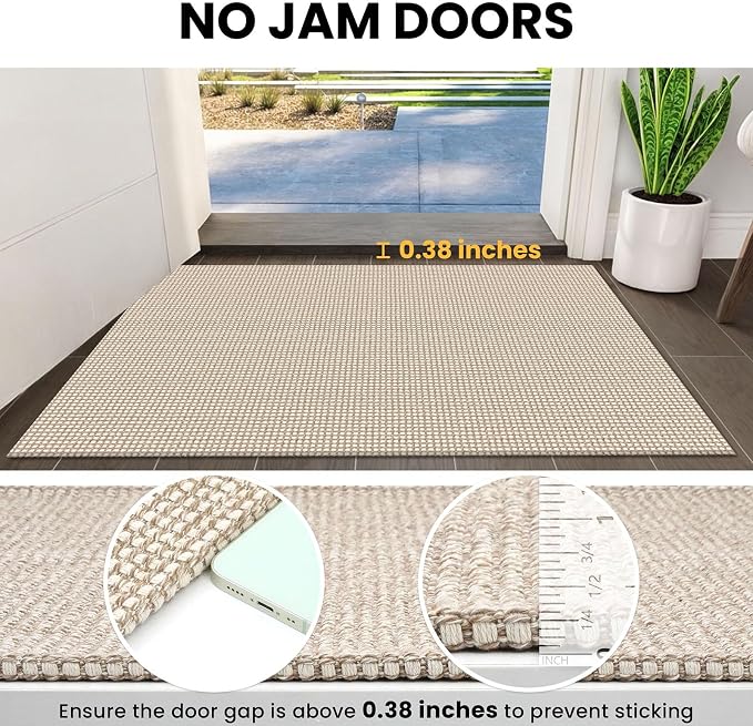 IOHOUZE Washable Exrea Long Hallway Runner Rug 3x16 Non Slip Rubber Backed - Image 3