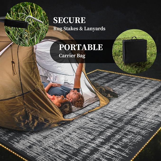 MontVoo Outdoor Rug Waterproof 6x9 ft - Image 5