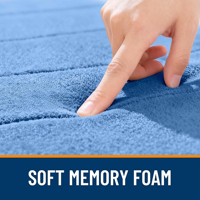 OLANLY Memory Foam Toilet Rugs U Shaped 24x20, Super Soft Absorbent Contour - Image 6