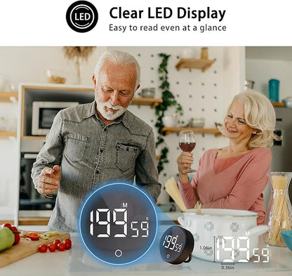 Digital Kitchen Timers, Magnetic Rotary Timer - Image 4