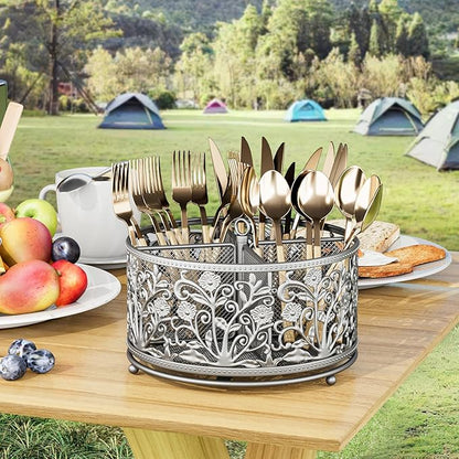 YIUKEA 360° Rotating Utensil Caddy - Image 4