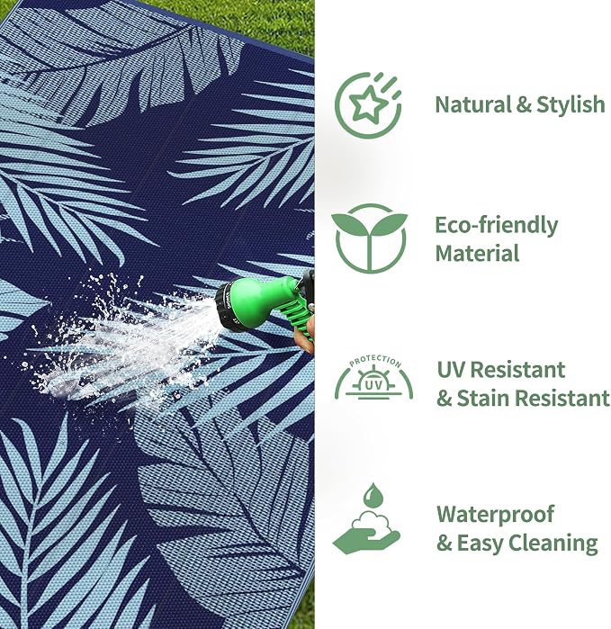GENIMO Outdoor Rug 5' x 8' Waterproof - Image 6