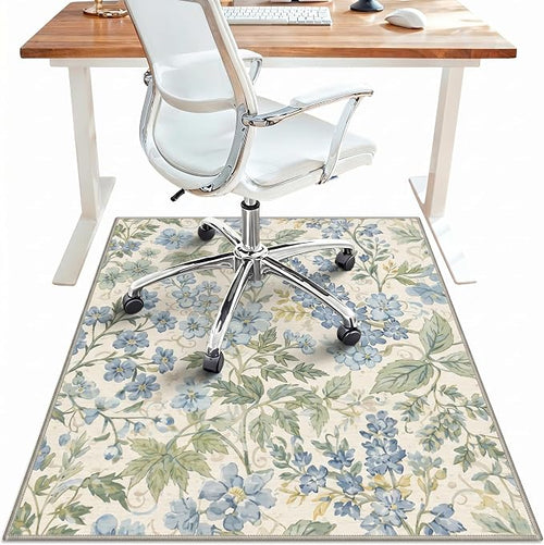 36"x48" Office Chair Mat for Hardwood Tile Floor, Under Desk Carpet Protector by BESBLEE