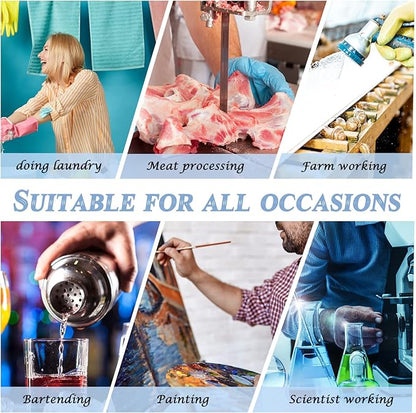 Hercicy 3 Pcs Heavy Duty Waterproof Aprons 47" PVC Vinyl Aprons Transparent - Image 6