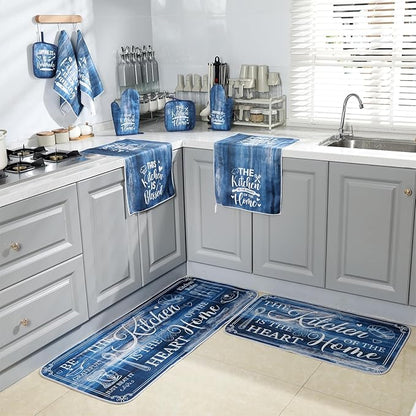 Fourluoo 10 Pcs Farmhouse Kitchen Decor and Accessories Set 4 Kitchen Towels 2 - Image 7