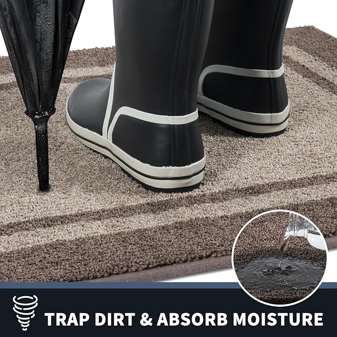 PURRUGS Dirt Trapping Door Mat 24" x 70", Non-Slip Machine Washable Entryway Rug - Image 5