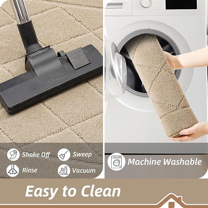 BEQHAUSE Dirt Trapper Door Mat 36" x 60", Doormat Non-Slip Entryway Rugs - Image 6