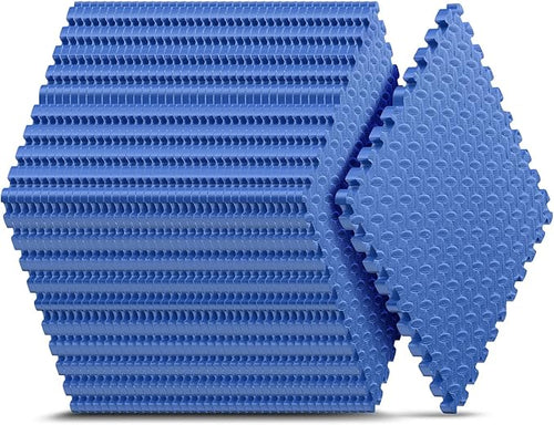 24 Pack Home Gym Mat, Puzzle Exercise Mat, EVA Interlocking Foam Floor Tiles by NazhuraGoodCompanionAtHome