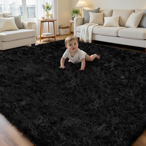 8x10 Area Rug for Living Room, Ultra Soft Fluffy Shag Rugs for Bedroom by Yidanamy