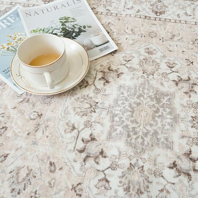 Washable Entryway 3x7 Runner Rug: Farmhouse Kitchen Hallway Rug Runner Wide - Image 7
