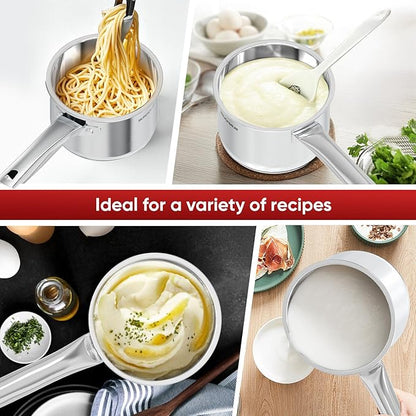 SUNHOUSE – 2 Quarts Stainless Steel Sauce Pan - Image 8