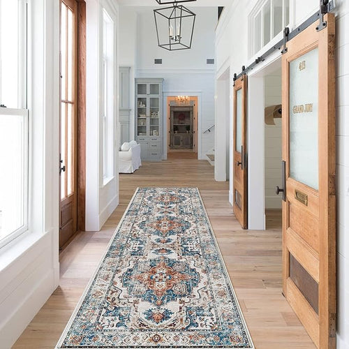 2x8 Washable Hallway Runner Rug: Indoor Non-Slip Entryway Kitchen Rugs Oriental by HYHAOYUNLAI