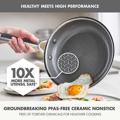 GreenPan Hybrid 13 Piece Nonstick Stainless Steel Cookware Set, APEX Tri-Ply - Image 4