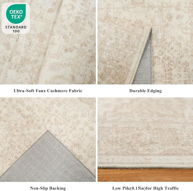 3x10 Ft Hallway Runner Rug – Non-Slip Washable Long Carpet Runner - Image 4