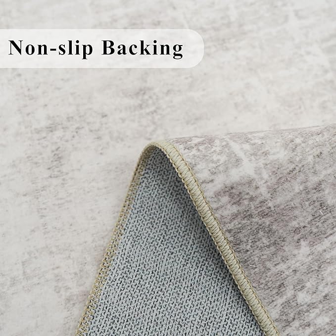 Washable 2x5 Kitchen Runner Rug: Abstract Water Resistant Sink Stove Entryway - Image 3