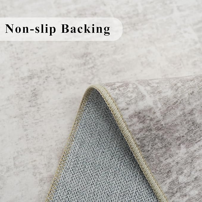 HAOYUNLAI 2x3 Entryway Area Rug: Washable Kitchen Bedroom Carpet Soft Abstract - Image 3