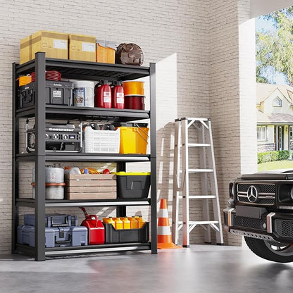 Set of 2 Garage Shelving-3000 lbs 5 Tier Storage Shelves, Adjustable Heavy Duty - Image 8