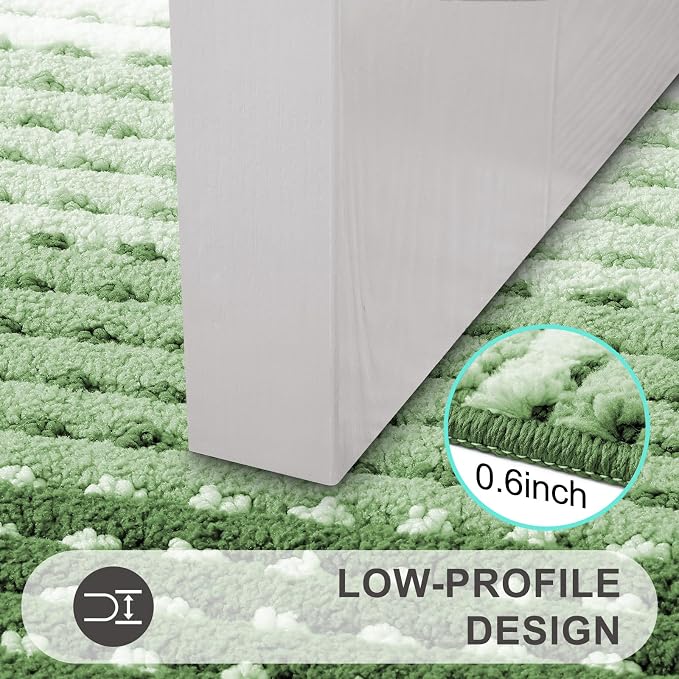 Kitinjoy Indoor Outdoor Door Mat, 71x47 Non-Slip Absorbent Dirt Trapper - Image 4