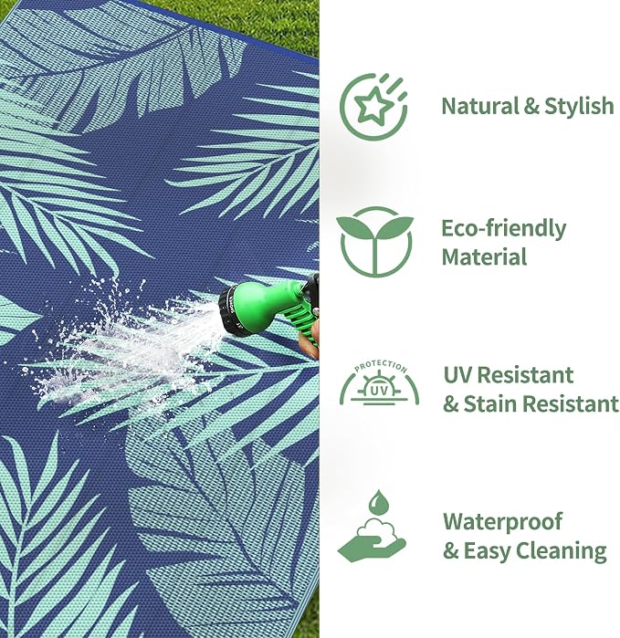 GENIMO Outdoor Rug 5' x 8' Waterproof - Image 6