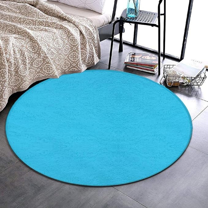 Home Decor Non Slip Kitchen Office Circle Rug, Machine Washable Modern Round - Image 2