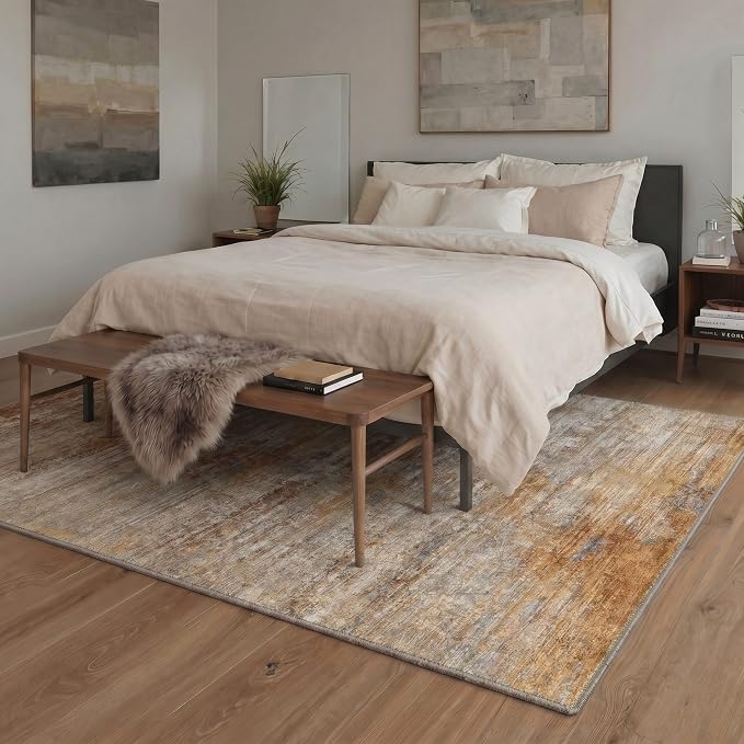 BEIMO Area Rugs 6x9 for Living Room Bedroom, Modern Abstract Machine Washable - Image 2