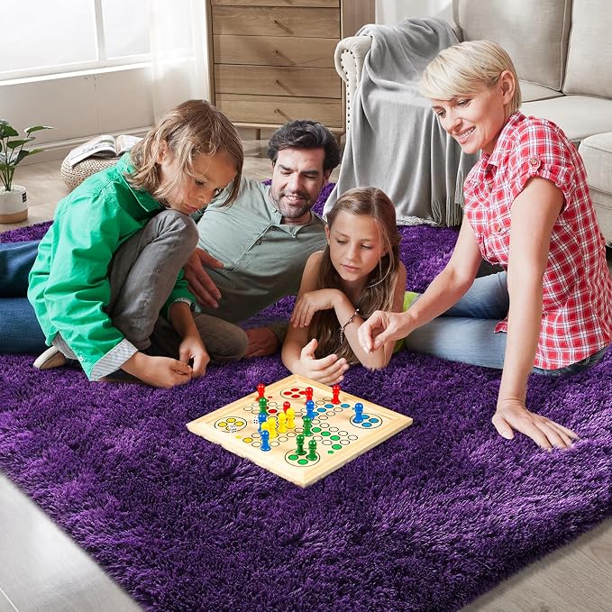 Shag Runner Rug for Bedroom Living Room 2x6 Upgrade Non-Slip Fluffy Soft - Image 4