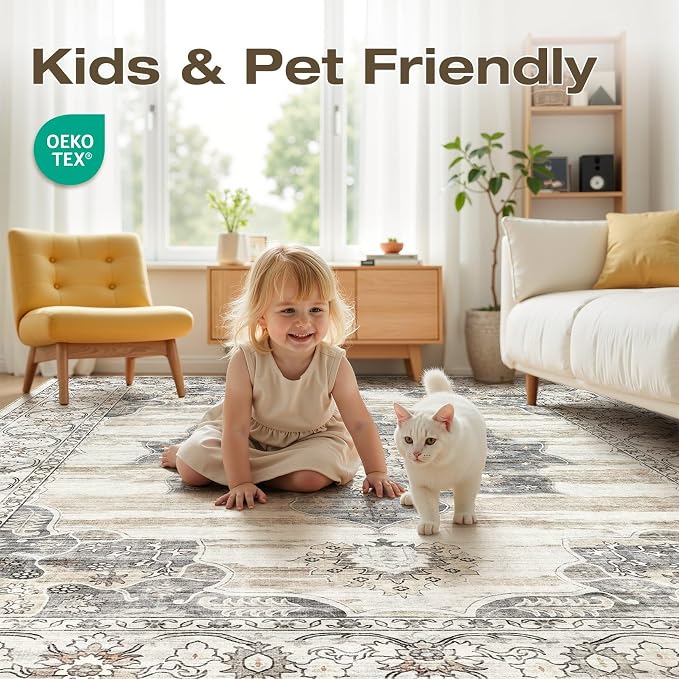 8x10 Washable Area Rug - Image 4