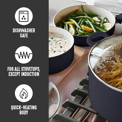 GreenLife 2.5QT Nonstick Saucepan - Image 3