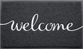 CozyBounty Black Door Mat Welcome Mats Outdoor Indoor Non-Slip Doormat by CozyBounty