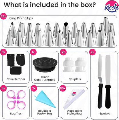 Riccle 88 pcs Cake Decorating Kit - Image 3