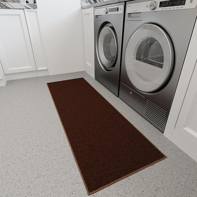 Ottomanson Hallway Runner Rug 20" x 53" Non Slip Solid Area Rugs Easy to Clean - Image 13