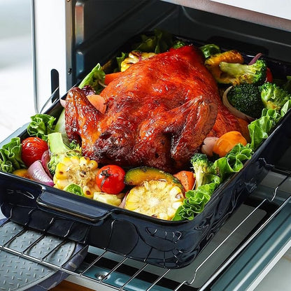 VICRAYS Ceramic Bakeware Set, Porcelain Rectangular Lasagna Pans Casserole Dish - Image 4