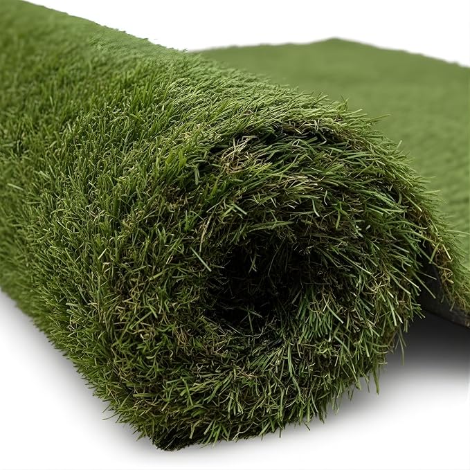 Ottomanson Artificial Grass Runner Natural 31" x 45', Realistic Grass by Ottomanson
